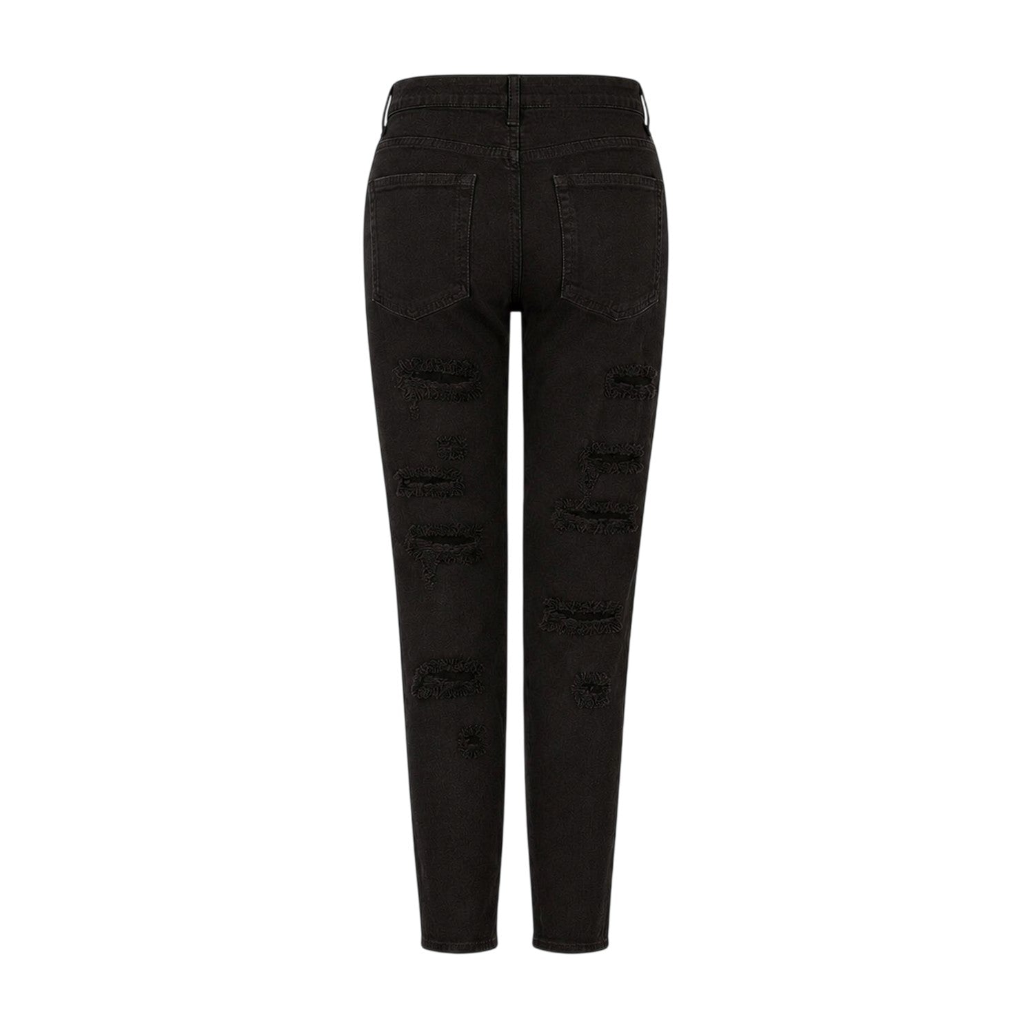 Black - Back - Armani Exchange Womens-Ladies J51 Denim Slim Jeans