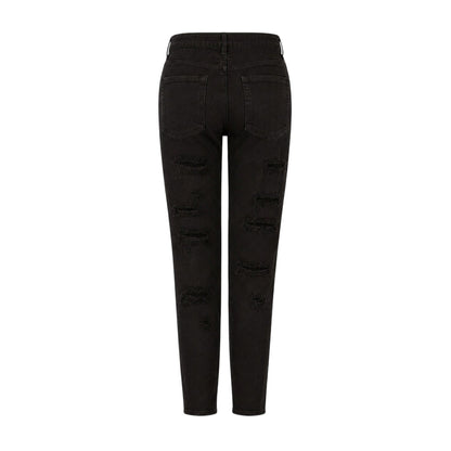 Black - Back - Armani Exchange Womens-Ladies J51 Denim Slim Jeans