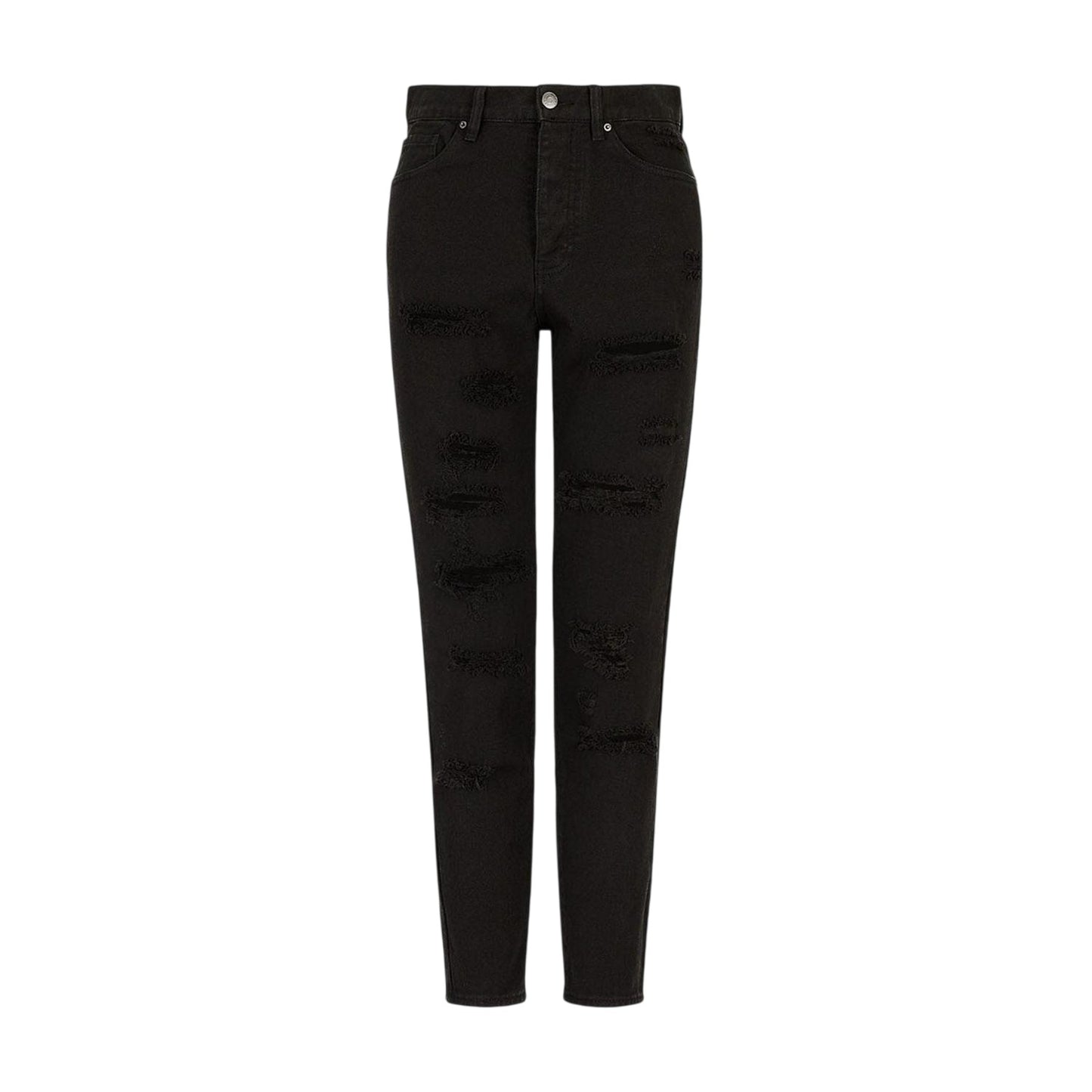Black - Front - Armani Exchange Womens-Ladies J51 Denim Slim Jeans