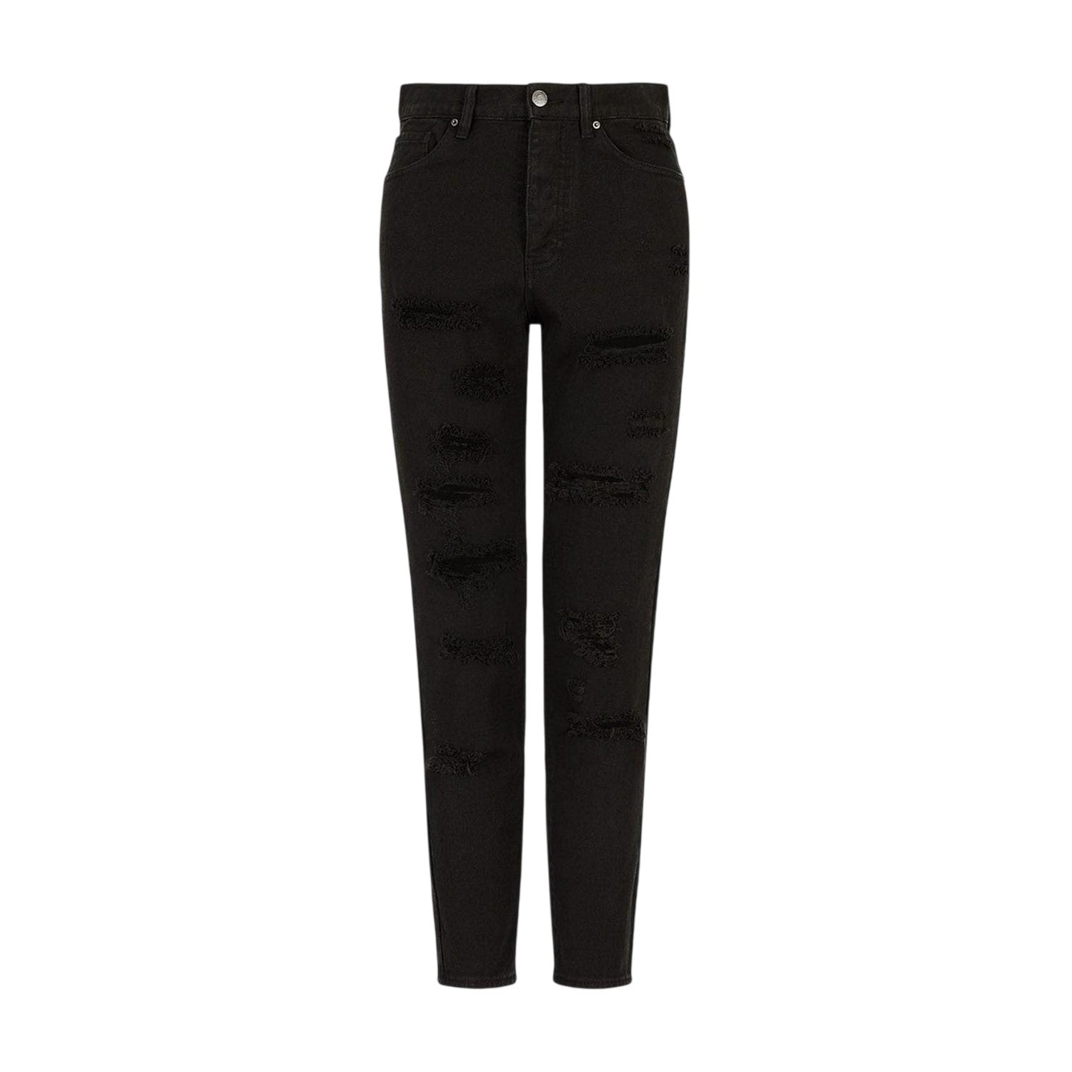 Black - Front - Armani Exchange Womens-Ladies J51 Denim Slim Jeans
