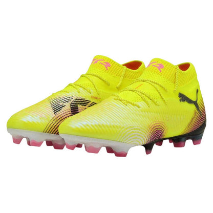 Yellow-Black - Back - Puma Unisex Adult Future 8 Ultimate Firm Ground Football Boots