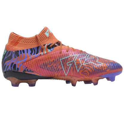 Orange-Black - Front - Puma Unisex Adult Future 8 Ultimate Firm Ground Football Boots