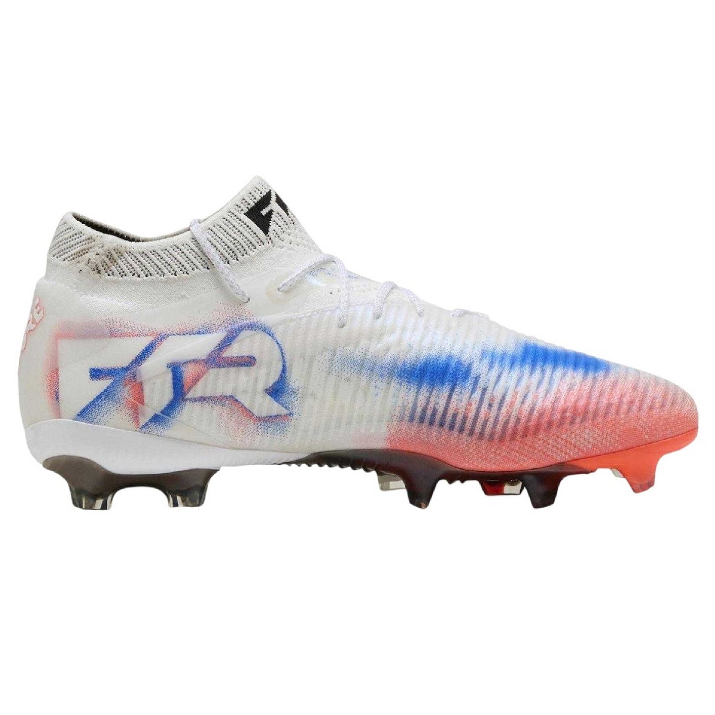 White-Black-Red - Front - Puma Unisex Adult Future 8 Ultimate Firm Ground Football Boots