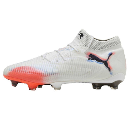 White-Black-Red - Side - Puma Unisex Adult Future 8 Ultimate Firm Ground Football Boots