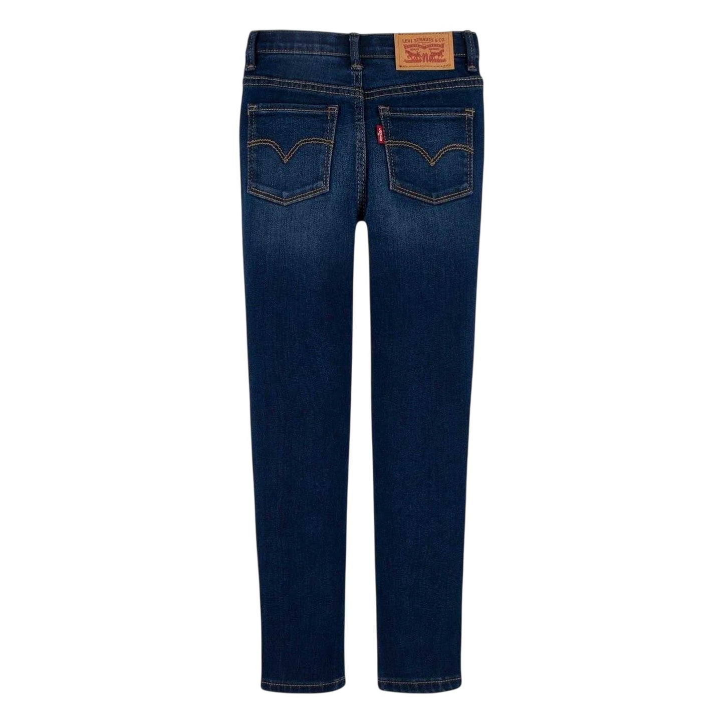 Blue - Back - Levis Girls 710 Denim Skinny Jeans