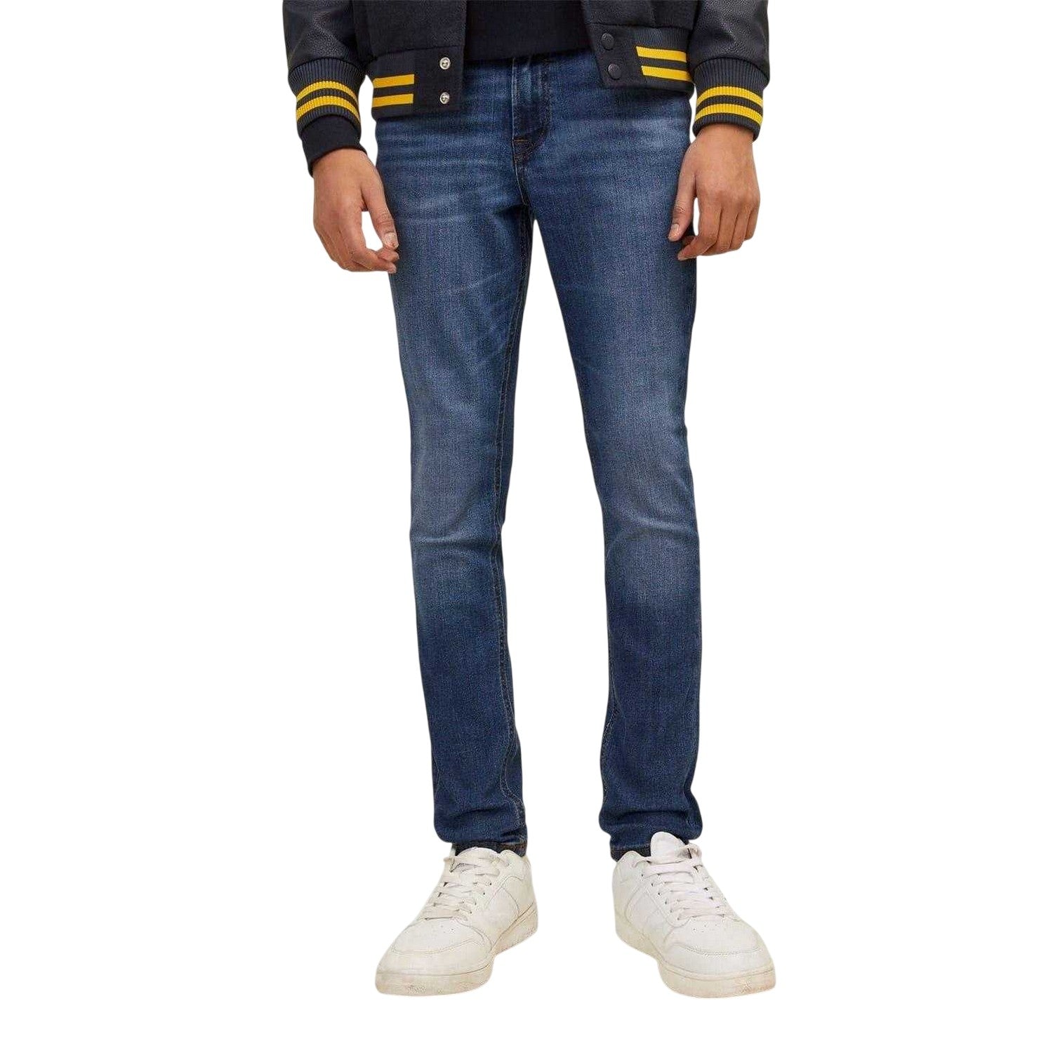 Blue Denim - Front - Jack And Jones Boys Denim Jeans