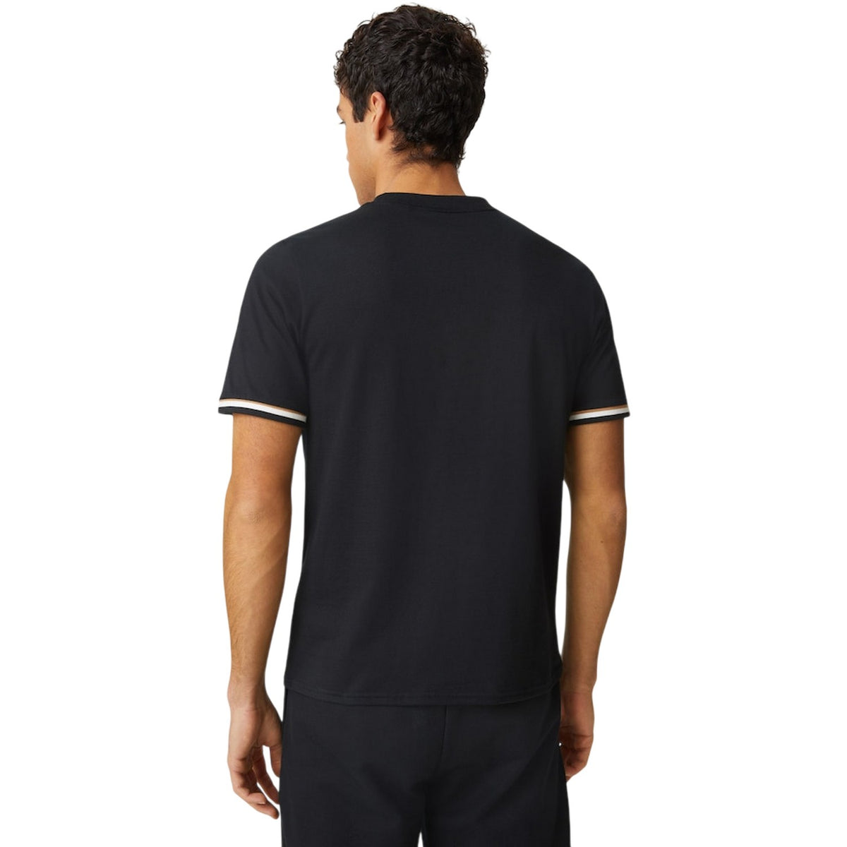 Black - Back - Boss Mens Cotton Blend T-Shirt