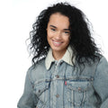 Denim - Side - Levis Womens-Ladies Ex-Boyfriend Sherpa Trucker Jacket