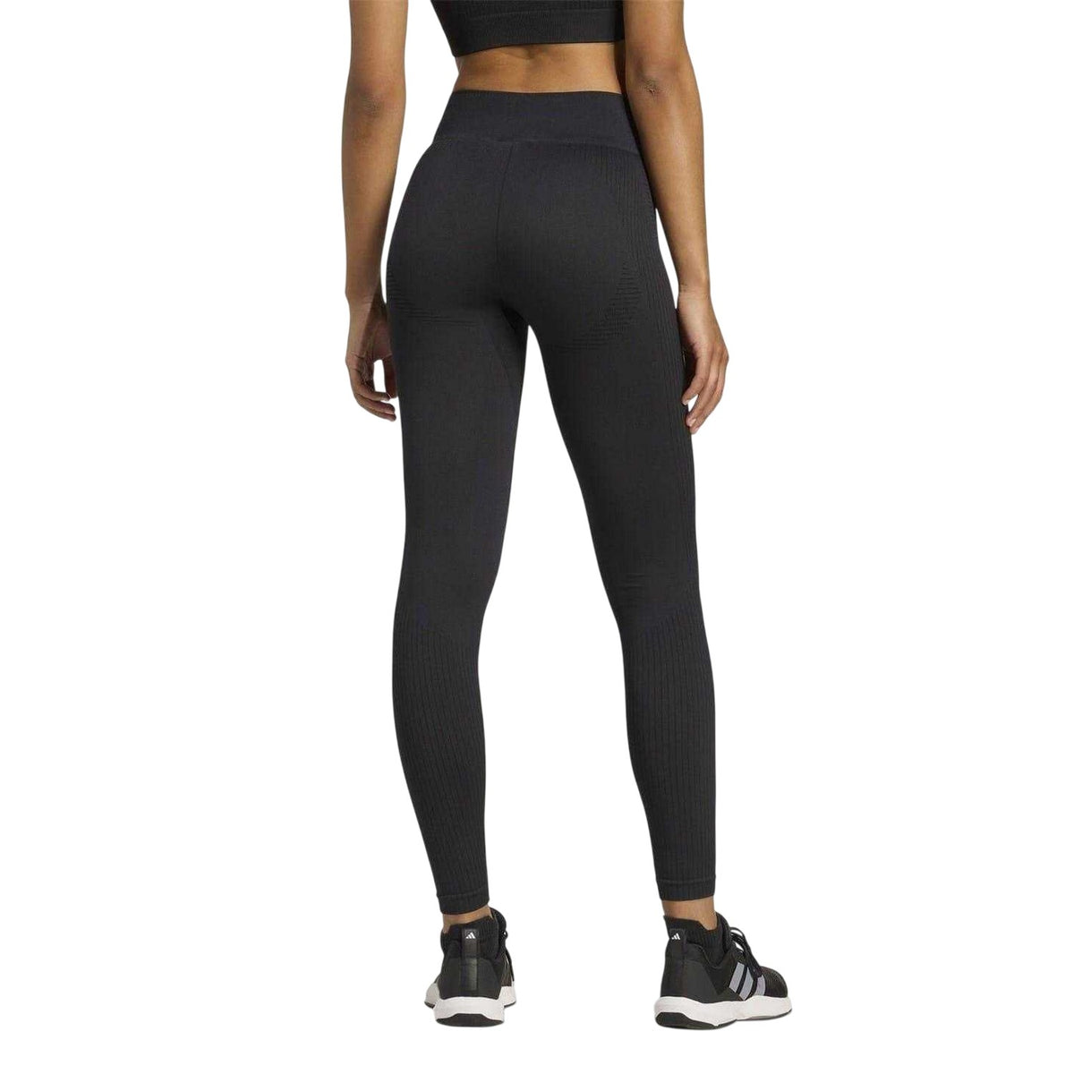 Black - Back - Adidas Womens-Ladies Essentials Leggings