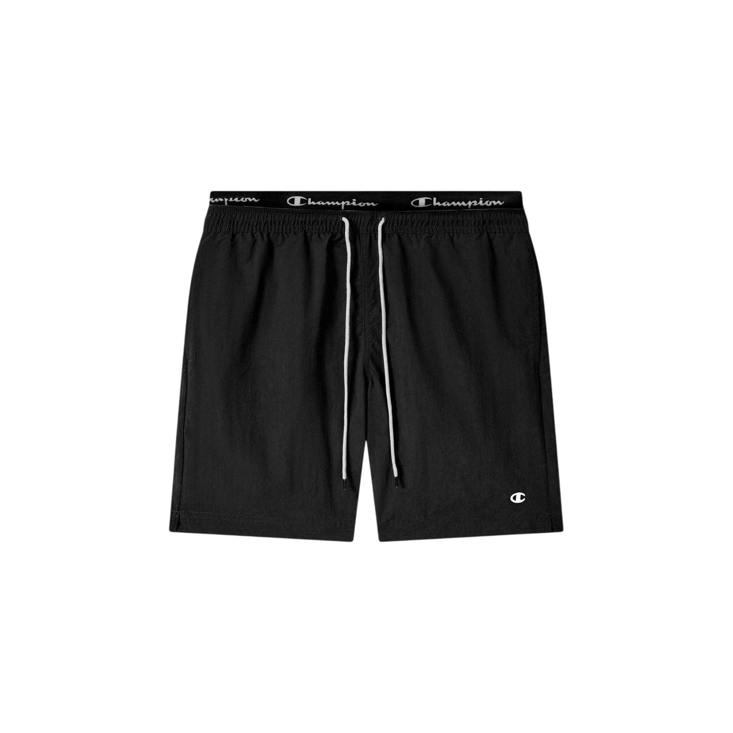 Black - Front - Champion Mens Embroidered Logo Swim Shorts
