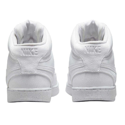 White - Back - Nike Mens Court Vision Next Nature Synthetic High-top High Top Trainers