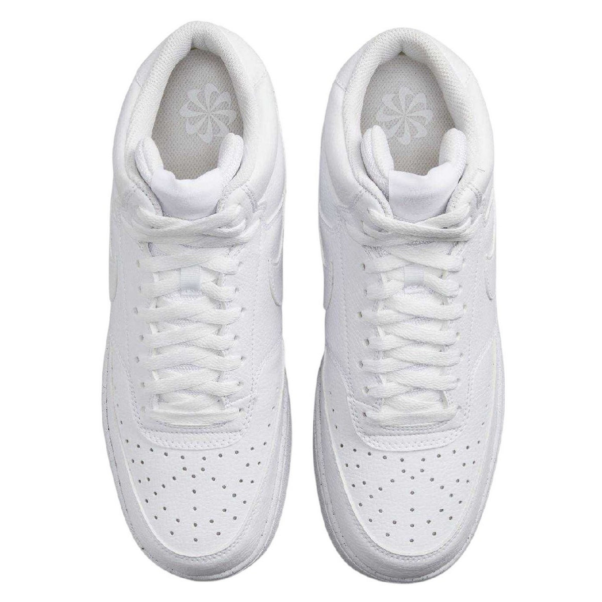 White - Side - Nike Mens Court Vision Next Nature Synthetic High-top High Top Trainers