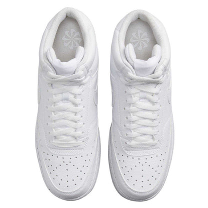 White - Side - Nike Mens Court Vision Next Nature Synthetic High-top High Top Trainers