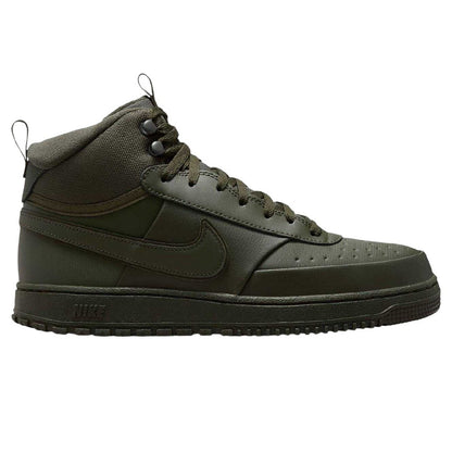 Khaki Green - Front - Nike Mens Court Vision Next Nature Synthetic High-top High Top Trainers