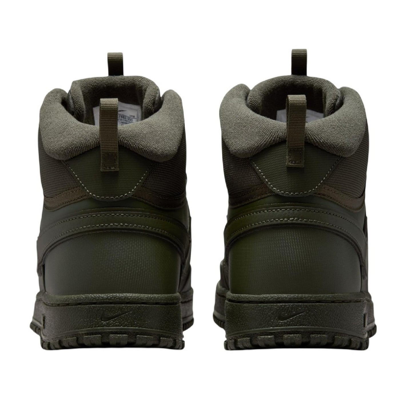 Khaki Green - Back - Nike Mens Court Vision Next Nature Synthetic High-top High Top Trainers