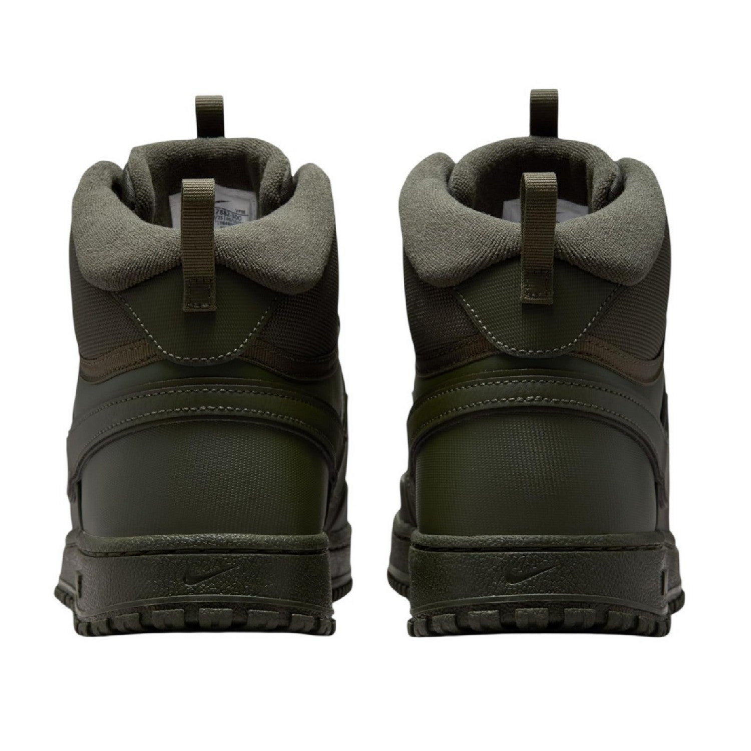 Khaki Green - Back - Nike Mens Court Vision Next Nature Synthetic High-top High Top Trainers