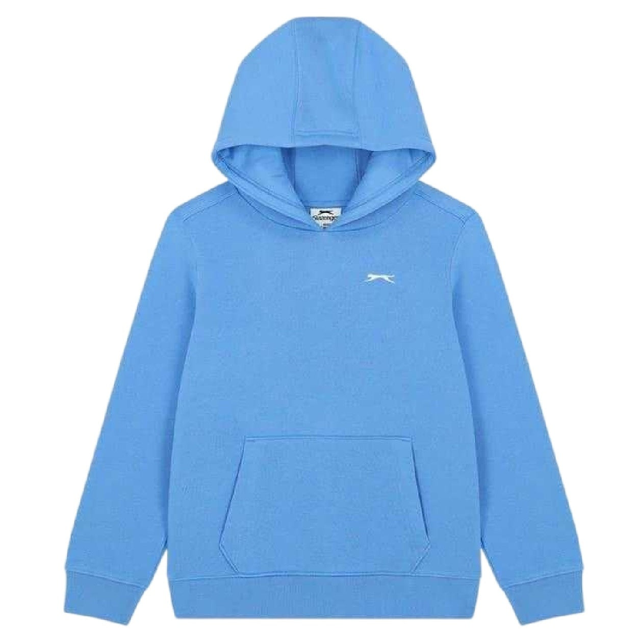 Light Blue - Front - Slazenger Childrens-Kids Logo Hoodie