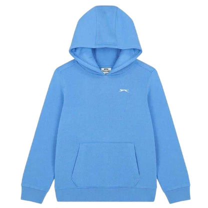 Light Blue - Front - Slazenger Childrens-Kids Logo Hoodie
