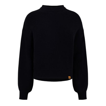 Black - Front - Timberland Womens-Ladies Relaxed Fit Long-Sleeved Jumper