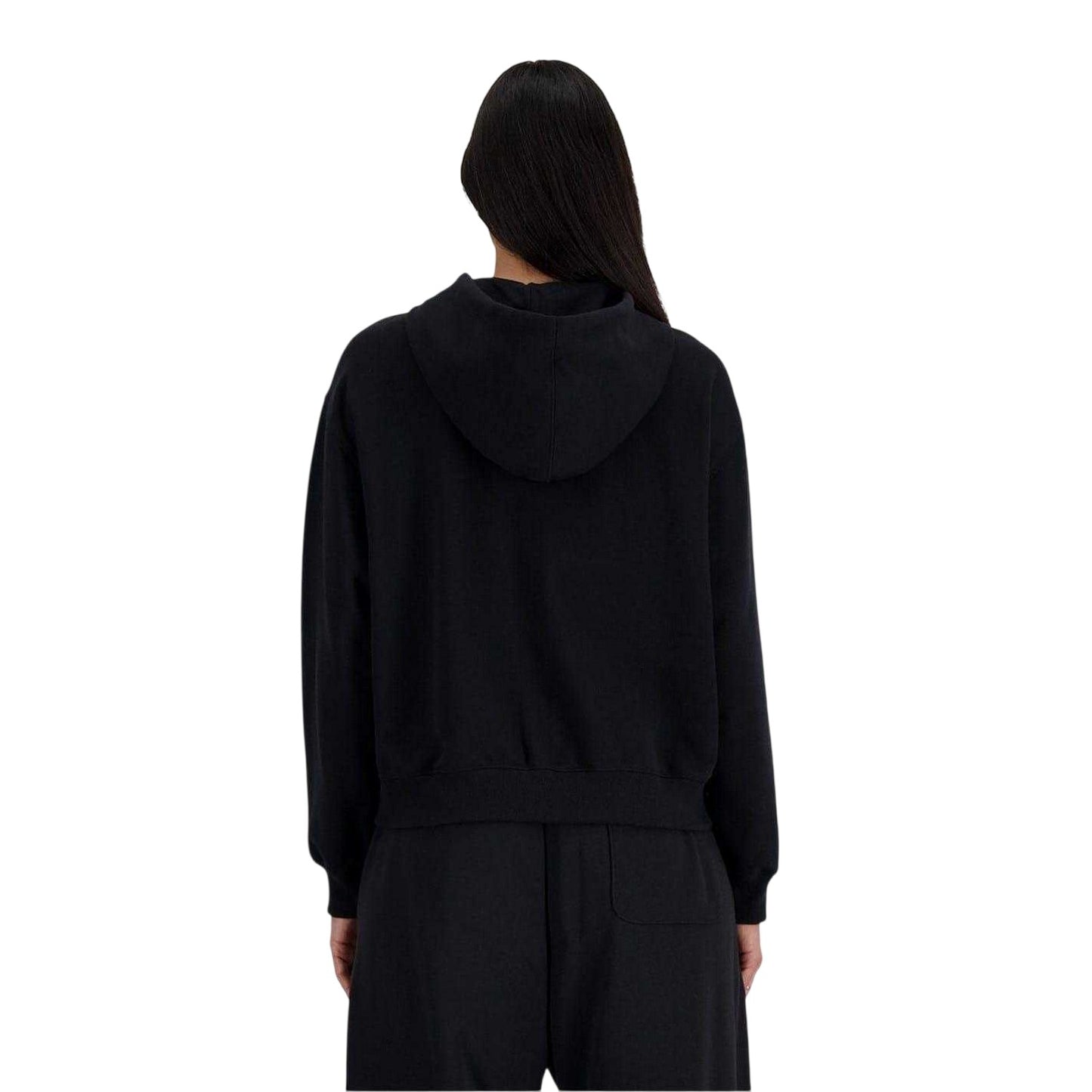 Black - Back - New Balance Womens-Ladies Full Zip Hoodie