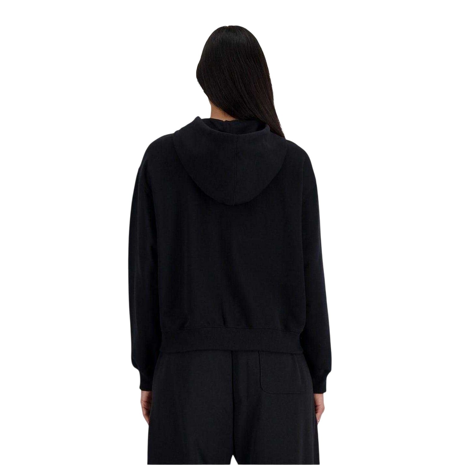 Black - Back - New Balance Womens-Ladies Full Zip Hoodie