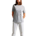 Grey - Side - Ted Baker Womens-Ladies Tedin Logo T-Shirt