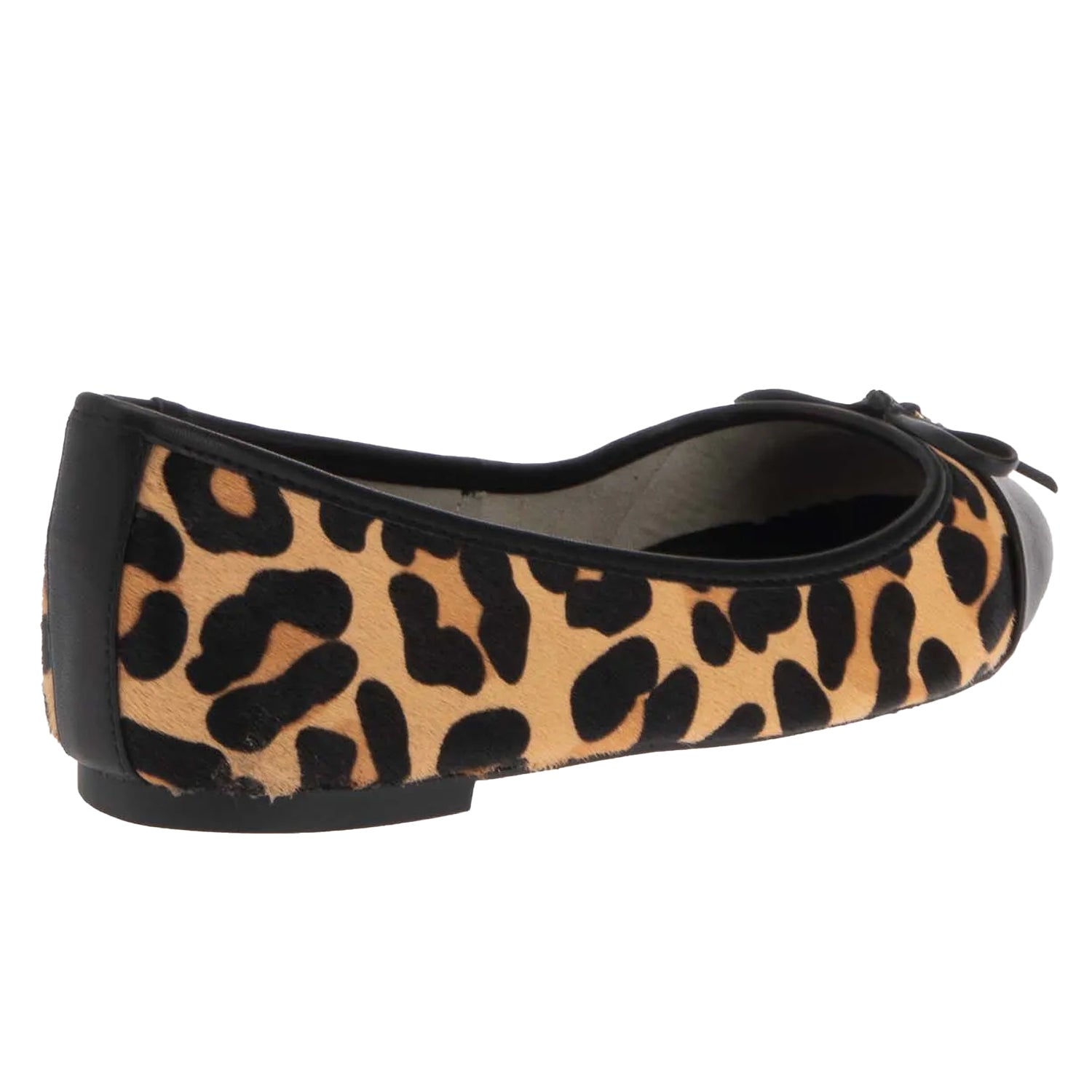 Brown-Black - Back - Dune London Womens-Ladies Harpington Leather Ballerina Flats