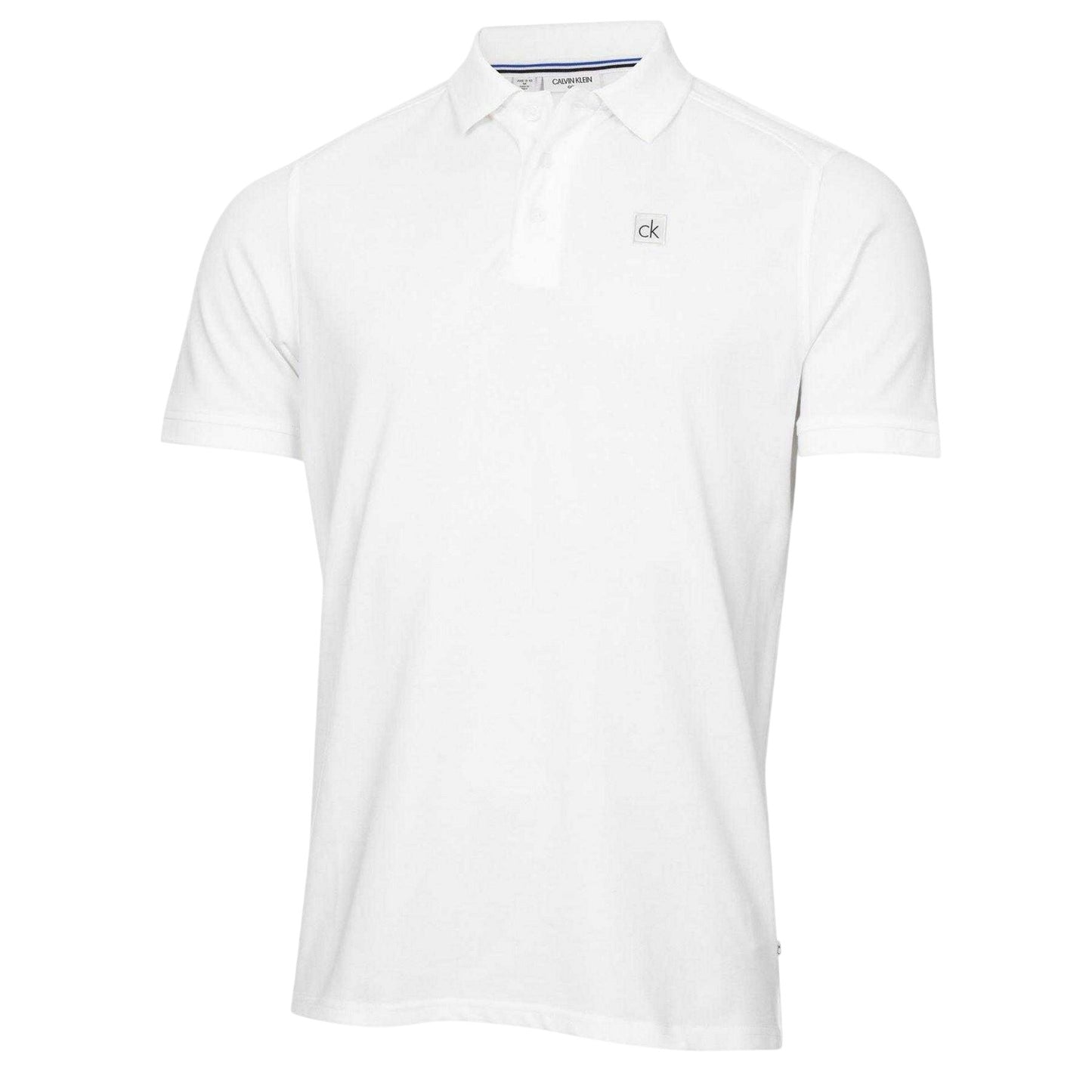 White-Black - Front - Calvin Klein Childrens-Kids Golf Polo Shirt