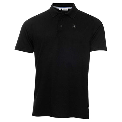 Black-Silver - Front - Calvin Klein Childrens-Kids Golf Polo Shirt