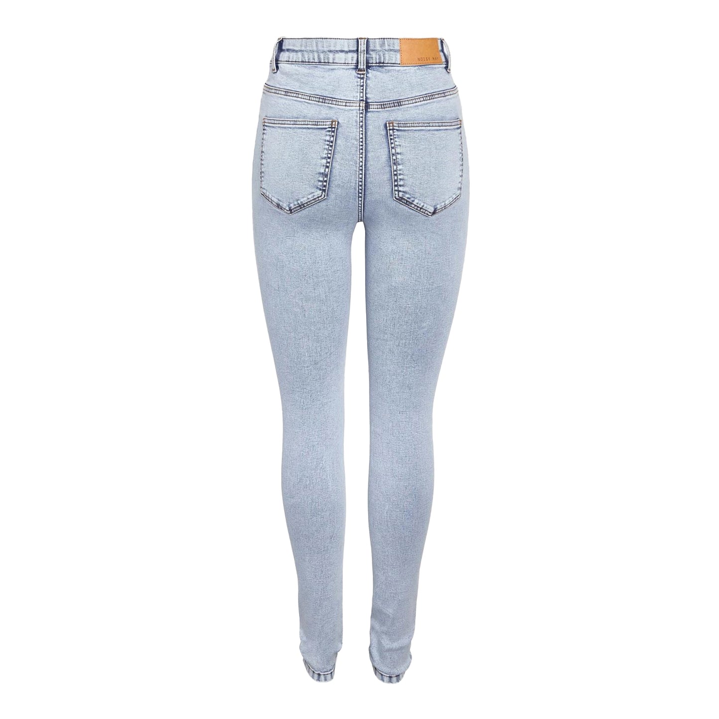 Light Blue - Back - Noisy May Womens-Ladies Skinny Jeans