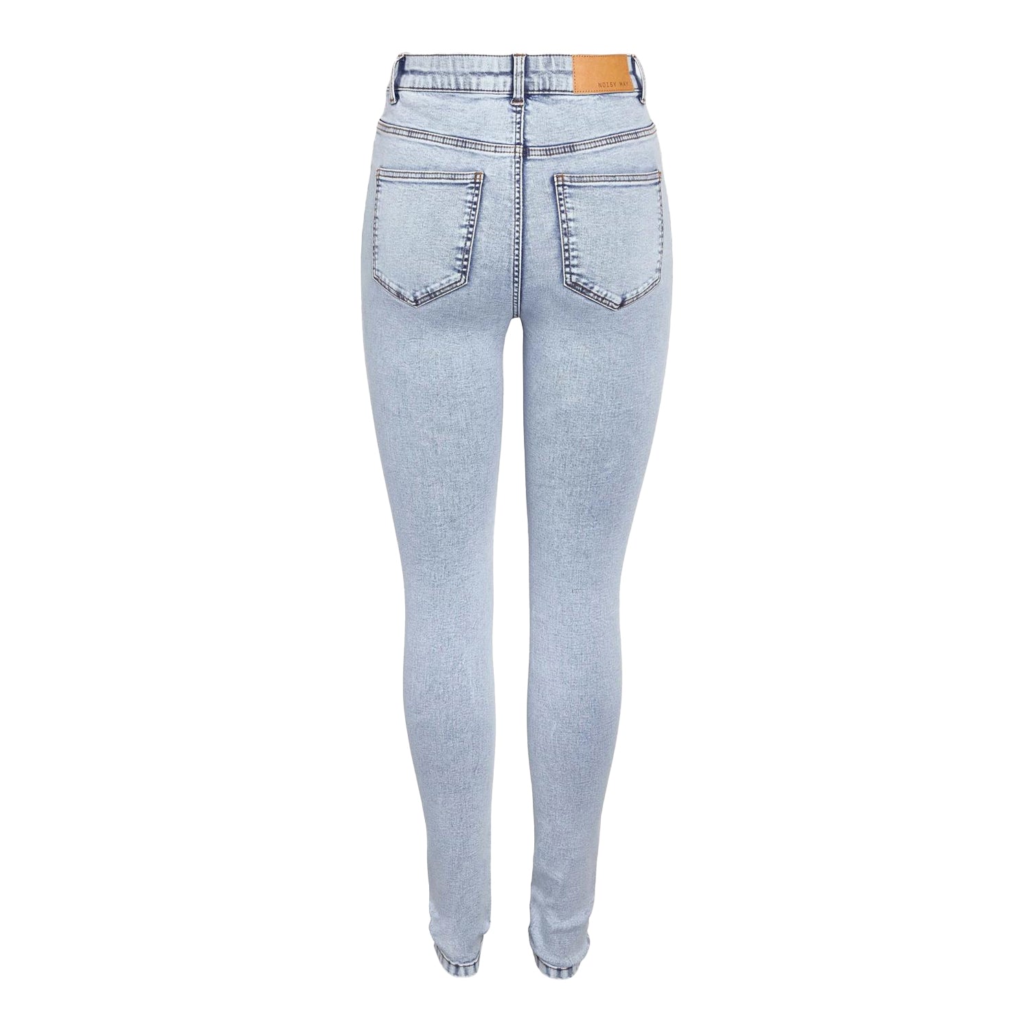 Light Blue - Back - Noisy May Womens-Ladies Skinny Jeans