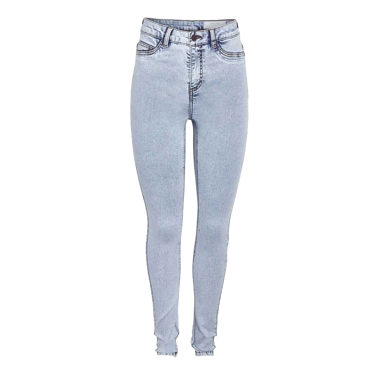 Light Blue - Front - Noisy May Womens-Ladies Skinny Jeans