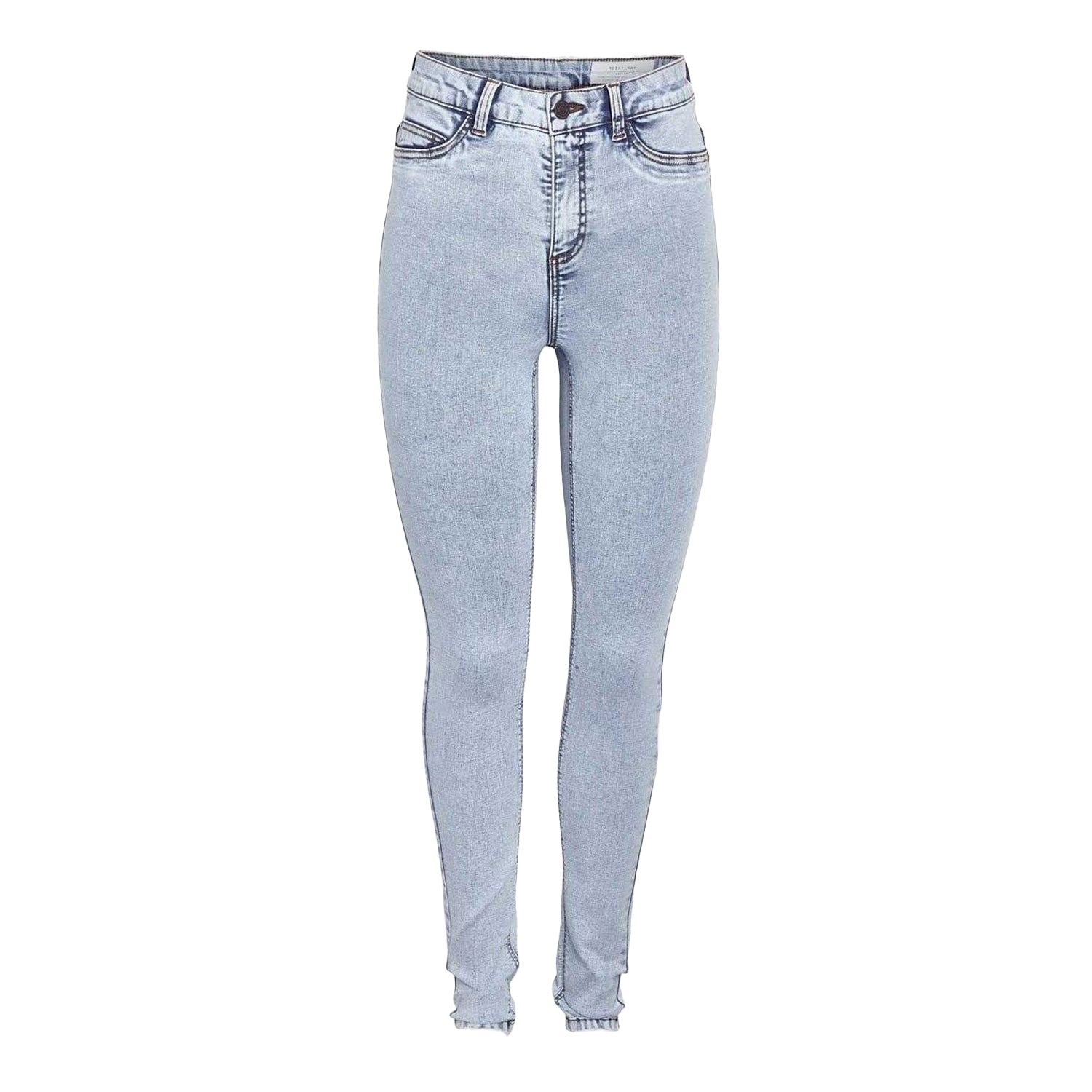Light Blue - Front - Noisy May Womens-Ladies Skinny Jeans