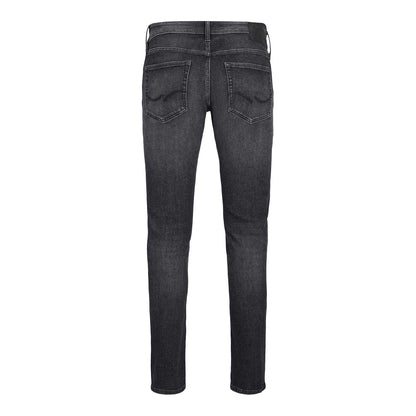Black Denim - Back - Jack And Jones Mens Glenn Jeans