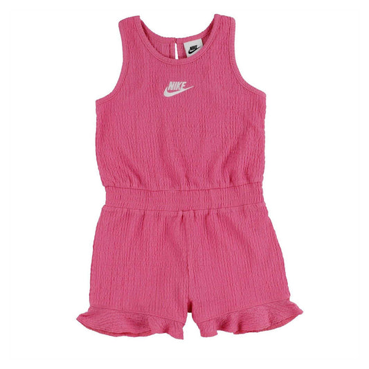 Pink - Front - Nike Childrens-Kids Textured Romper