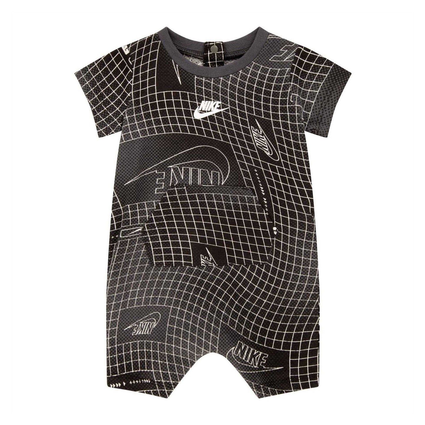 Iron Grey - Front - Nike Baby Club Romper