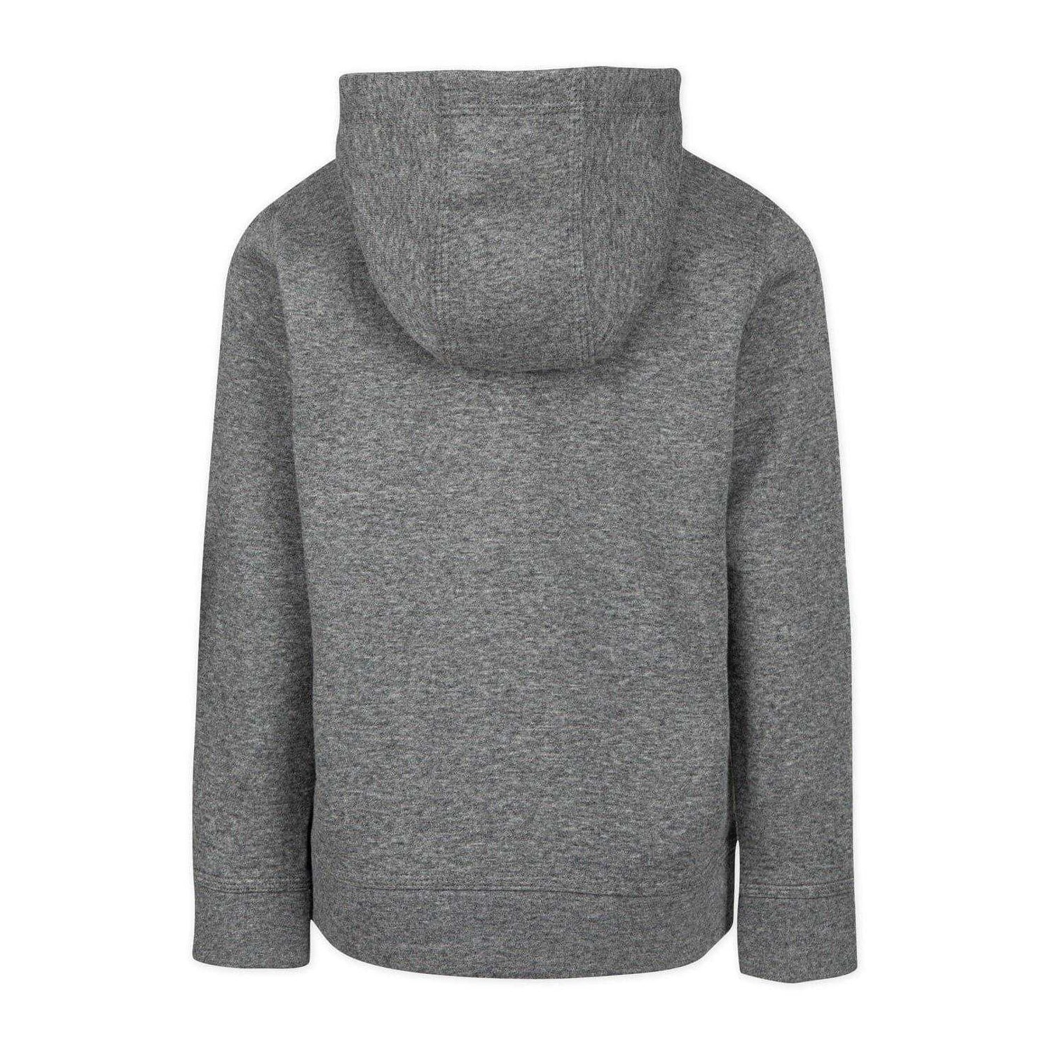 Carbon Heather Heather - Back - Nike Childrens-Kids Logo Full Zip Hoodie