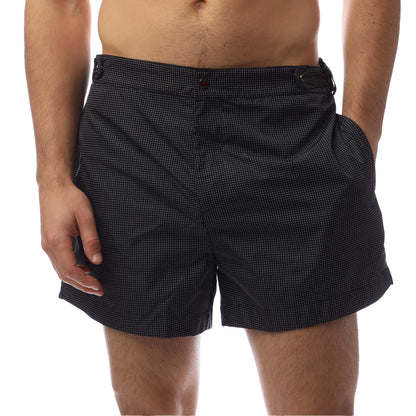 Navy - Front - Boss Mens Nice Polka Dot Chino Shorts