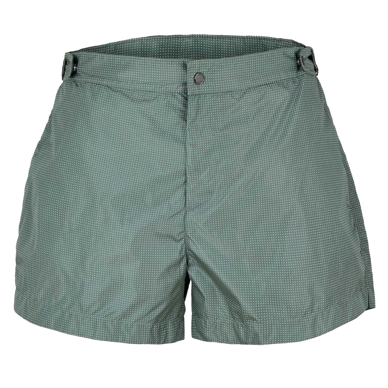 Light-Green - Front - Boss Mens Nice Polka Dot Chino Shorts
