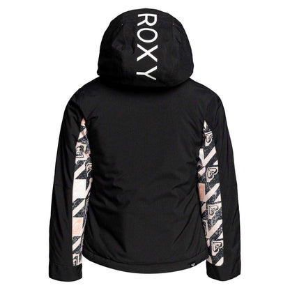 Black Melange - Back - Roxy Girls Ski Jacket