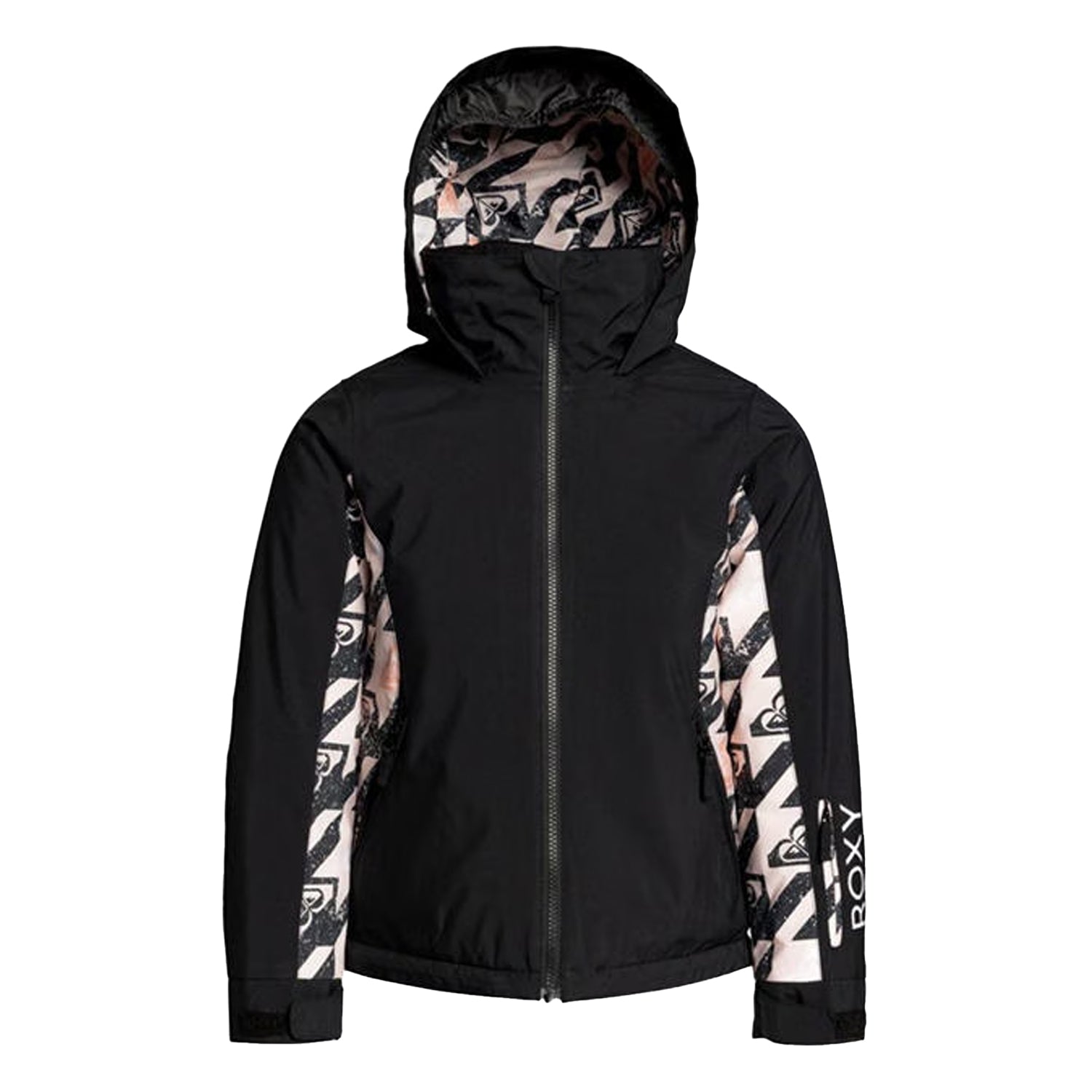 Black Melange - Front - Roxy Girls Ski Jacket
