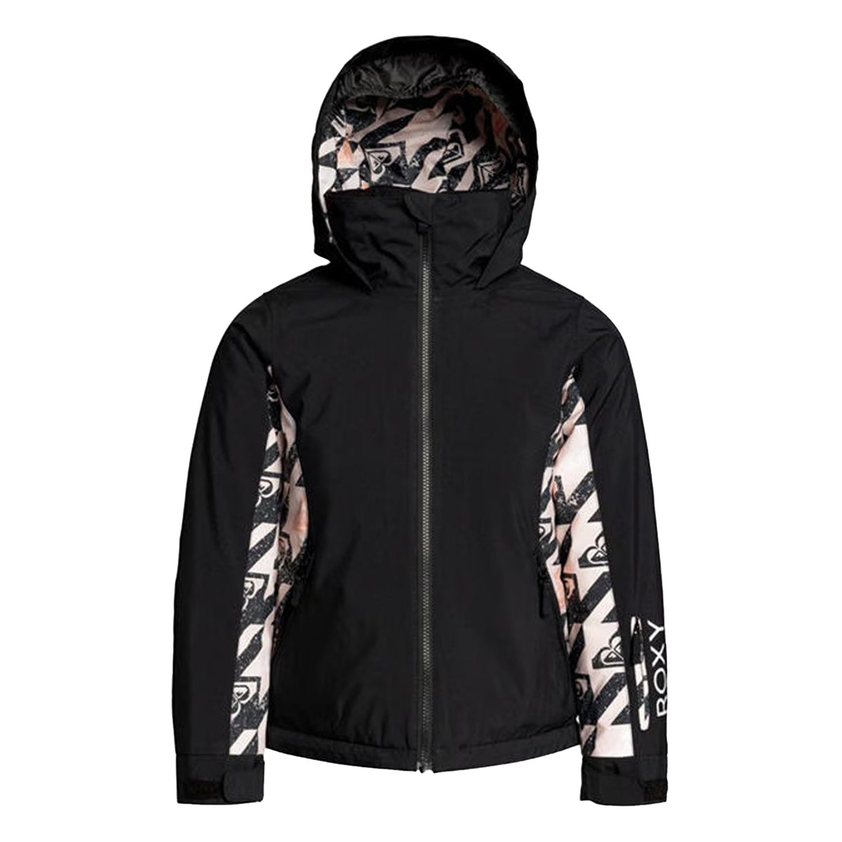 Black Melange - Front - Roxy Girls Ski Jacket