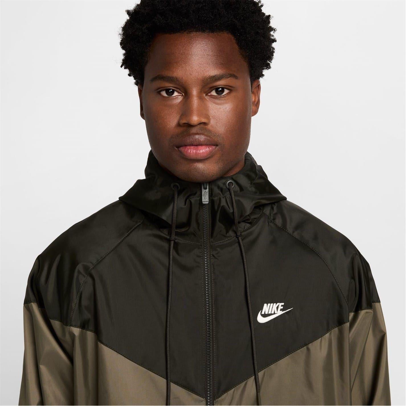 Olive-Black - Side - Nike Mens Windrunner Jacket