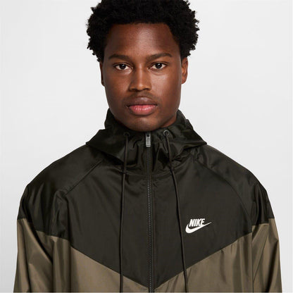 Olive-Black - Side - Nike Mens Windrunner Jacket