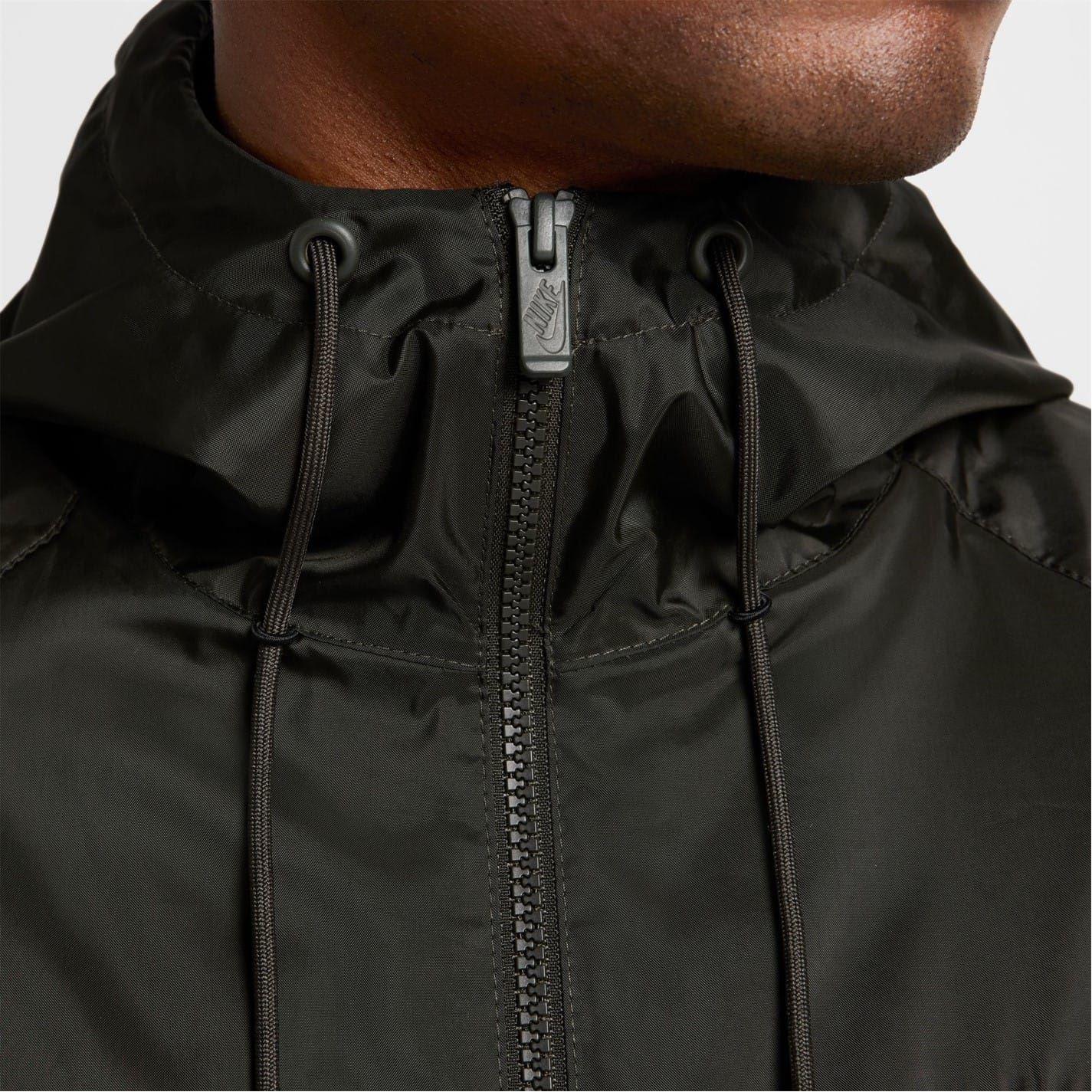 Olive-Black - Pack Shot - Nike Mens Windrunner Jacket
