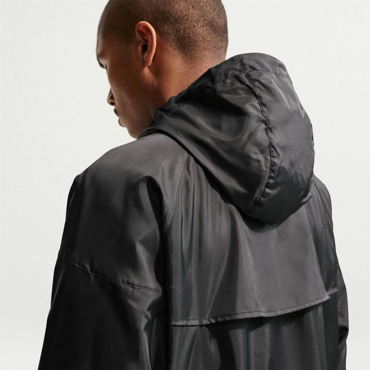 Jet Black-White - Back - Nike Mens Windrunner Jacket