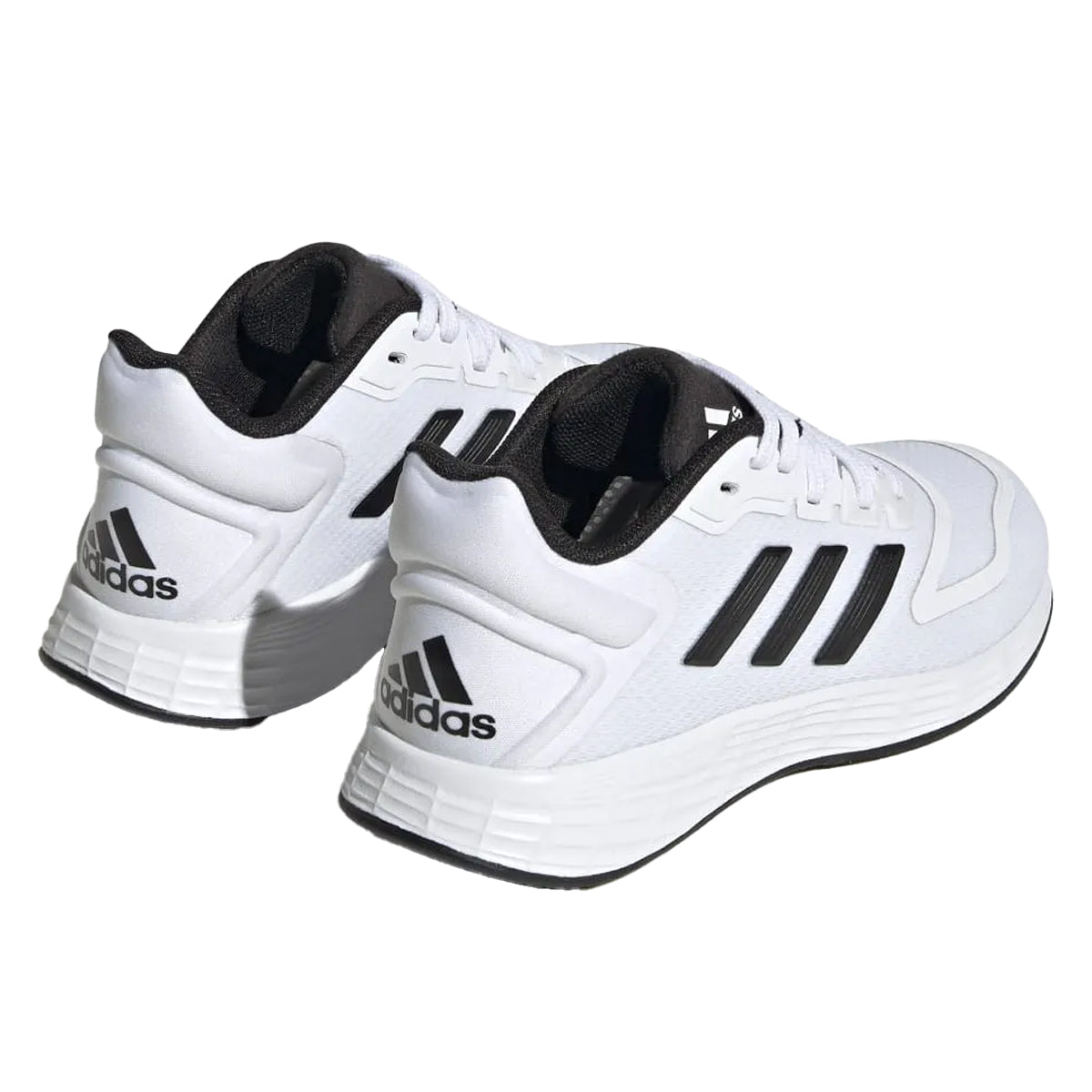 White-Black - Back - Adidas Childrens-Kids Duramo 10 Trainers