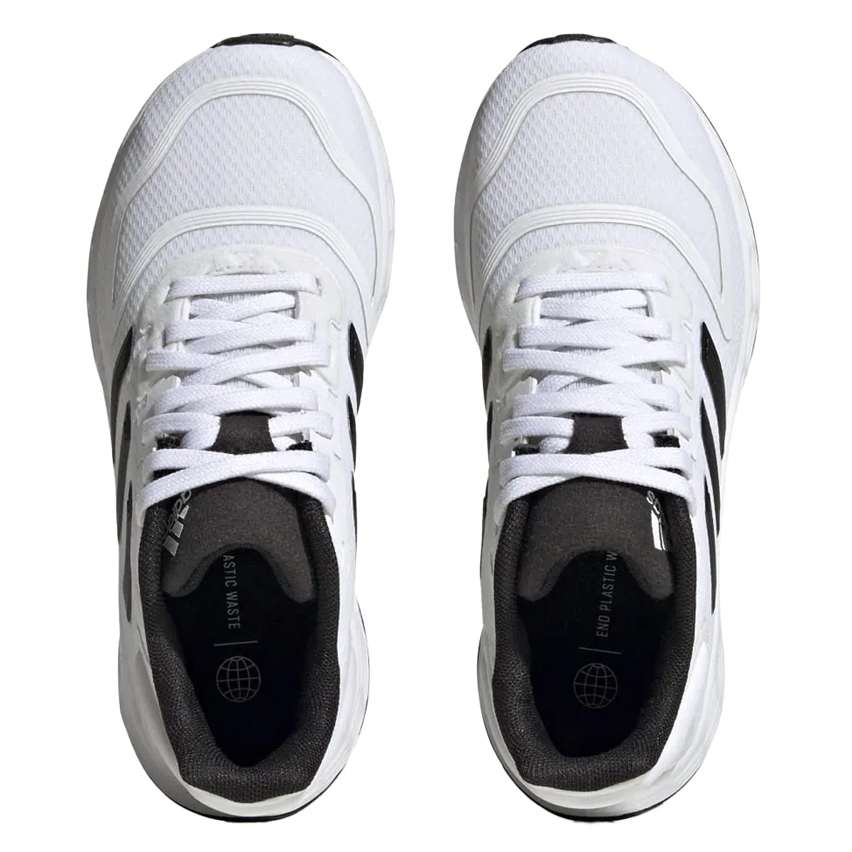 White-Black - Lifestyle - Adidas Childrens-Kids Duramo 10 Trainers