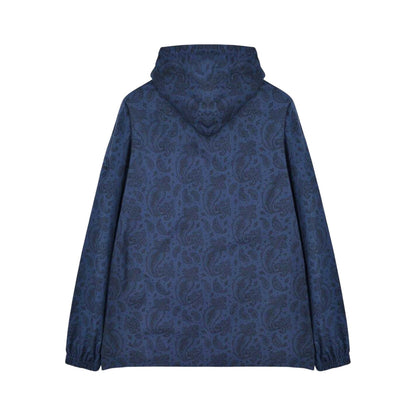 Blue Print - Back - Lambretta Mens Hooded Jacket
