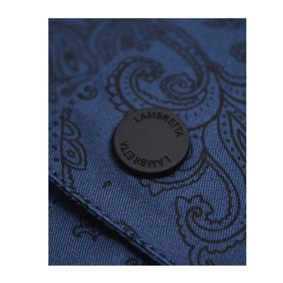 Blue Print - Side - Lambretta Mens Hooded Jacket